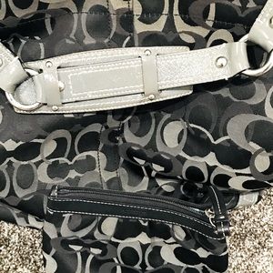 Large authentic vintage coach tote &small wristlet